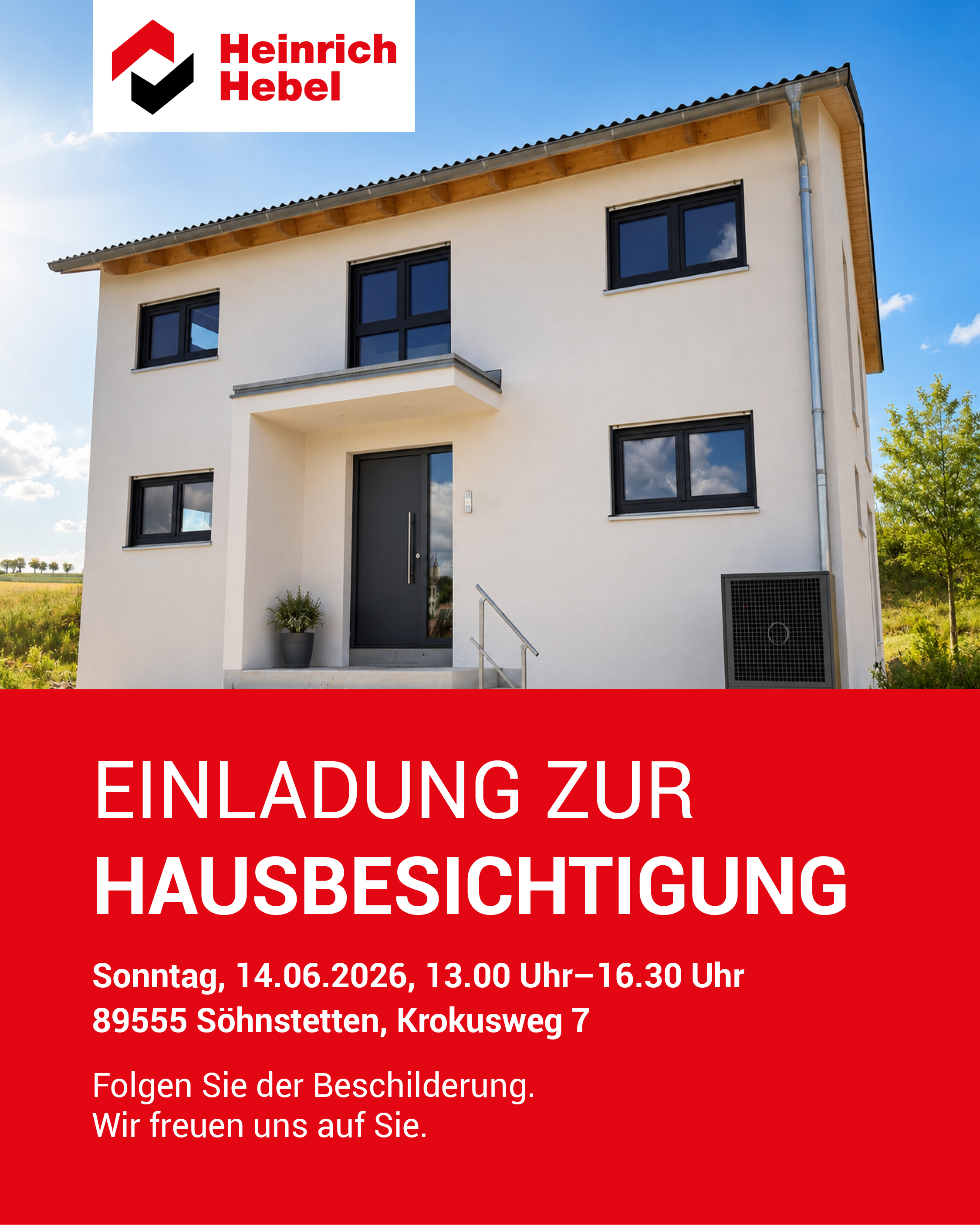 Einladung Hausbesichtigung in Söhnstetten